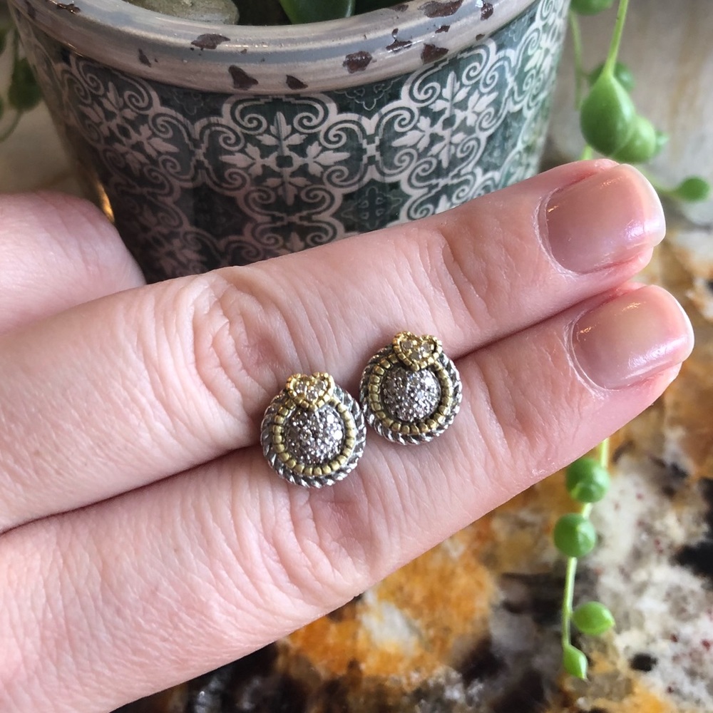 Diamond earrings- Judith Ripka